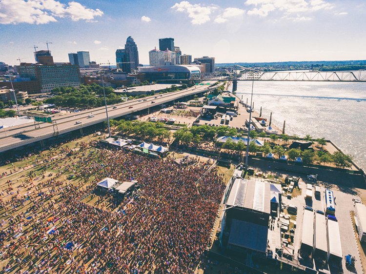 Forecastle at Waterfront Park in Louisville, KY - a riverfront festival experience founded by festival consultant JK McKnight